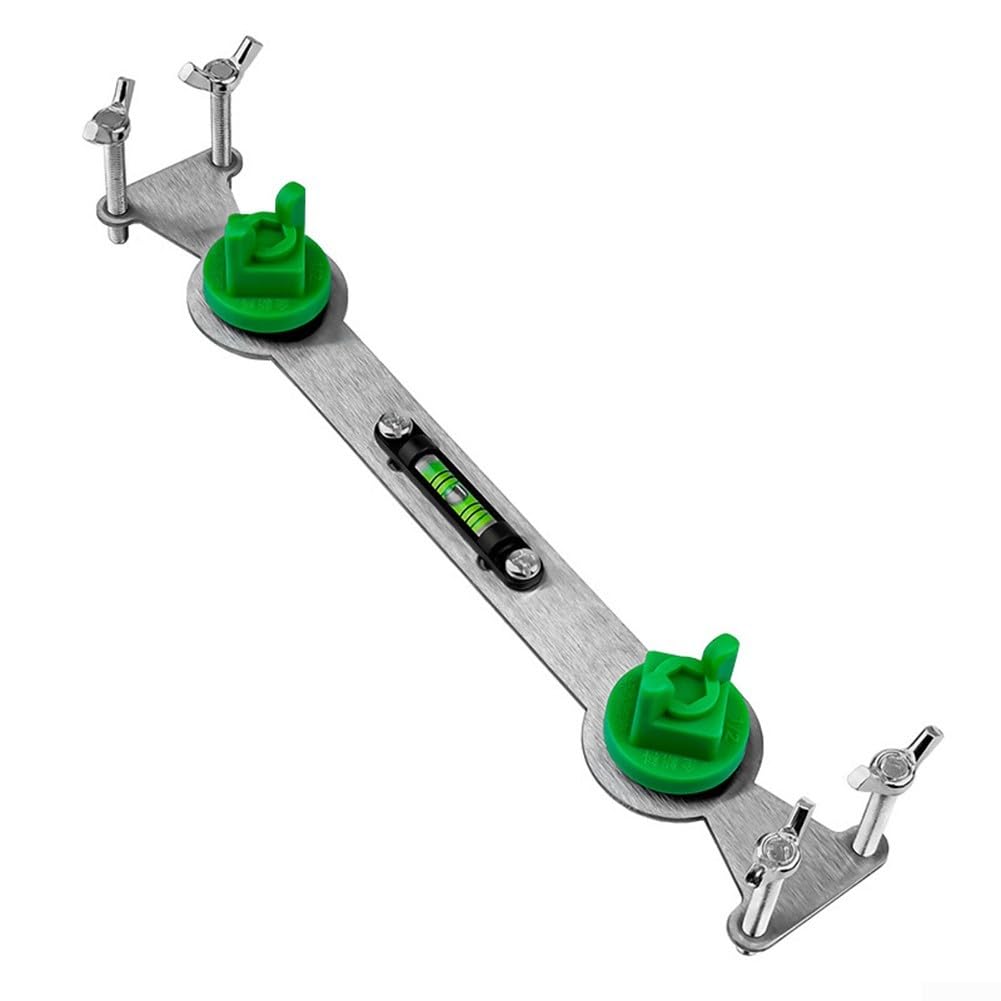 Metal Water Pipe Leveling Tool with Integrated Level Gauge for Shower Head Faucet Installation Plumbing Adjustment Mounting Bracket Alignment System Wall Distance Control