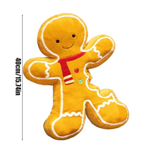 Oreiller d'Épice de Noël : peluche décorative pour lit et canapé