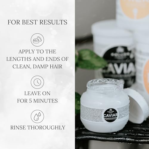 Kallos KJMN Keratin Hair Mask for Dry & Damaged Hair 1000ml - Image 4