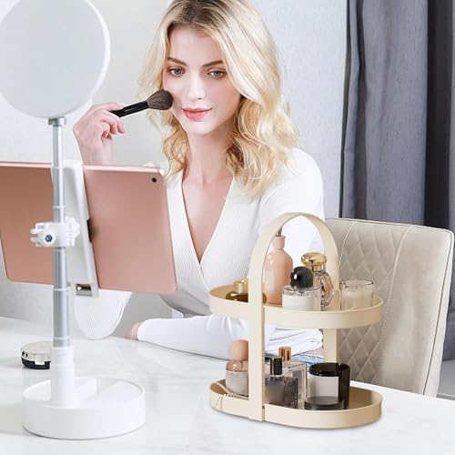 Organisateur de maquillage de comptoir et étagère de rangement cosmétique portable - 6