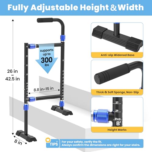 Stair Assist Cane for Seniors - Adjustable, Anti-Slip, 20% Off