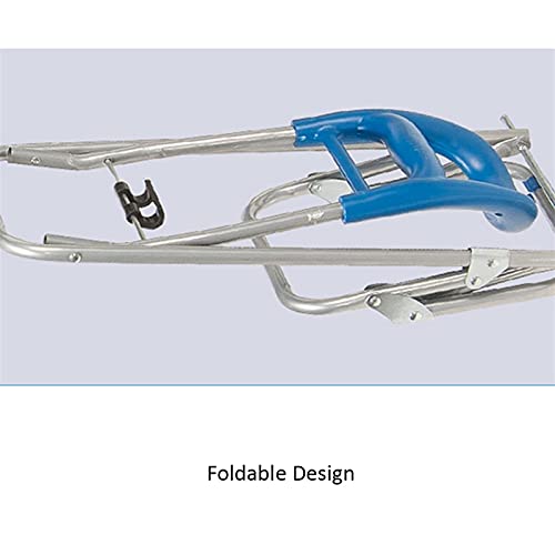 Einkaufswagen, zusammenklappbar, Einkaufswagen, Lebensmittelwagen, mit Rädern, robuster Einkaufstrolley für… – Bild 6