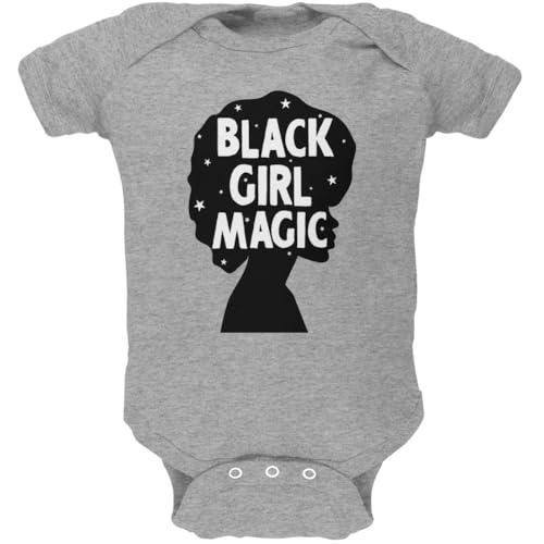 Old Glory Black History Month Black Girl Magic Afro Soft Baby One Piece