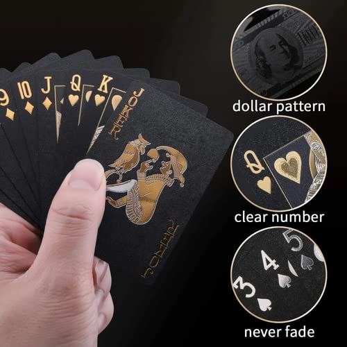 Jogo de Carta Dolar Preto com Dourado