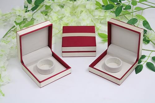 Atorakushon ATKK CHUDI BOX MRN 4 Satin Jewelry Bangle Box Storage Case Organizer Bracelet Holder Travel Storage Display Case Gift Boxes Pack Of 4 Red thumb #1