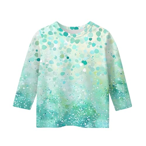 Girls 3/4 Length Sleeve Shirts Round Neck Boho Floral Print Loose Casual Blouses Floral Print Tshirts2
