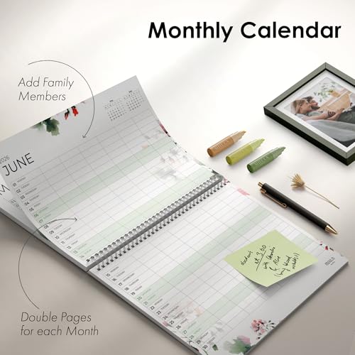 Family Planner 2026 Wall Calendar – Large Family Organiser up to December 2026 – Calendar with Columns for Appointments, School, Birthdays & Household Planning – Home & Office Organisation - Cosy Home Interiors Family Planner 2026 Wall Calendar – Large Family Organiser up to December 2026 – Calendar with Columns for Appointments, School, Birthdays & Household Planning – Home & Office Organisation - Image 4
