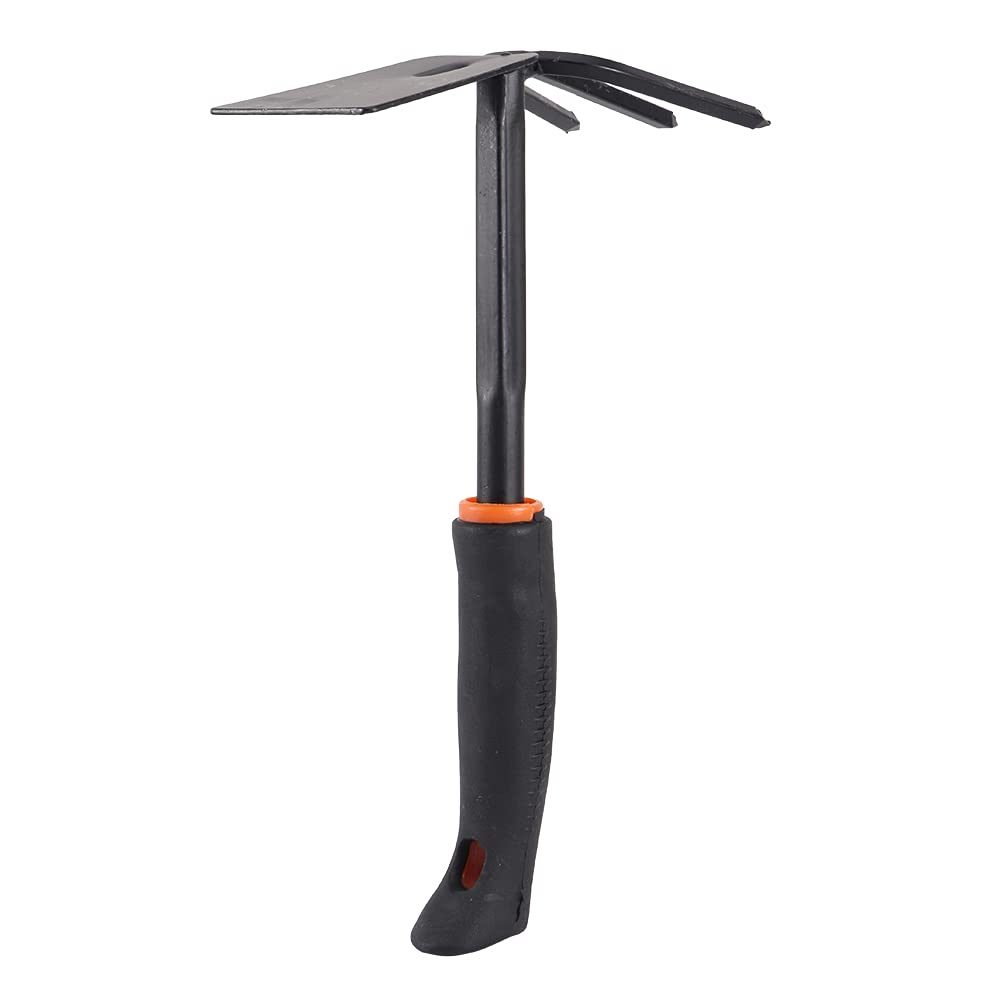 Set di attrezzi da giardino con rastrello per pala da giardino, resistenti, antiruggine, per diserbo, allentamento del terreno, piantagione di fiori, ferro, plastica, 4 pezzi,