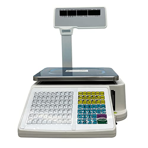 Báscula digital comercial 33 lb con impresora y display miniatura 3