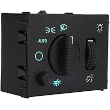 Headlight Switch Headlamp Dimmer Switch - Compatible with 2003-2006 Chevy Silverado, Suburban, Tahoe, GMC Sierra, Yukon, Cadillac Escalade - Replace D1595G, 19381535, 15194803, 1S8489