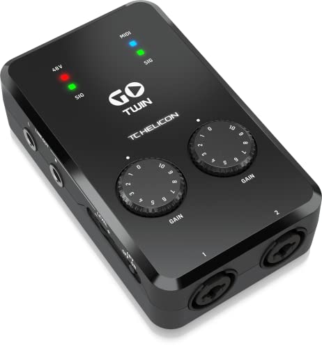 Tc-Helicon Go Twin High-Definition 2 Channel Audio/Midi Interface For Mobile Devices #TOP3