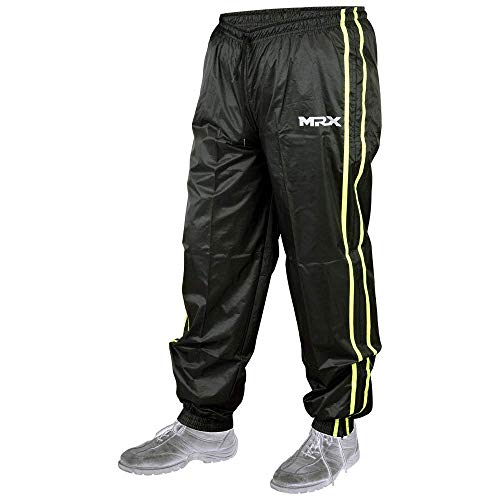 (Large) - MRX Heavy Duty Sweat SAUNA SUIT With Hoodie Exercise Gym Suit Fitness Weight Loss Slimming