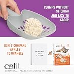 Catit Go Litter de chat, Tofu, Lavande, 14 L, sans poussière & Léger Chat Litter, Facile à Scoop, Litiere Pour Chat