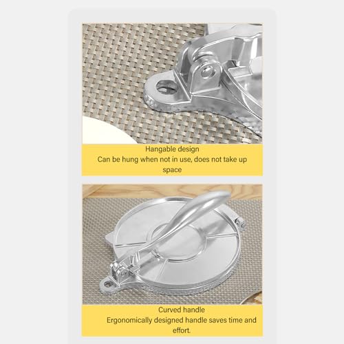 Yosoo Health Gear Tortilla Presse, Aluminiumlegierung, Roti Maker, Manuelle Taco Pressmaschine