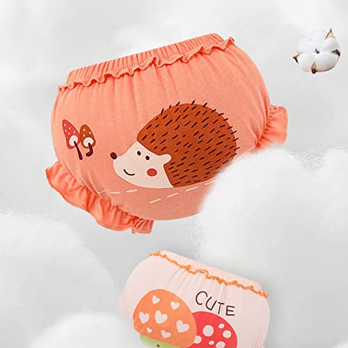 Roupa íntima infantil infantil para bebês meninas e meninos com estampa de letras, shorts de algodão