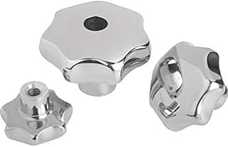 SS Star Knob, 3/8-16, Natural Polished