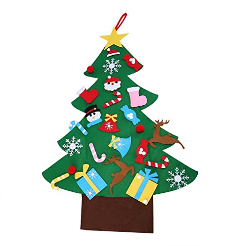 Arbol de Navidad del Fieltro, Arbol de Navidad Fieltro Decoración,árbol de Fieltro de Navidad Cover
