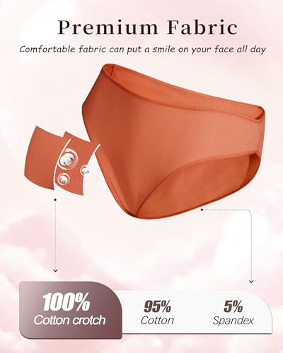Image of UNDER THE SEA Cotton Underwear for Women 6 Pack Sexy Bikini High Cut Breathbale Cheeky Panties Underwear Womens Lingerie