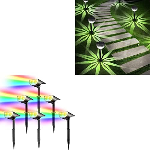Linkind StarRayS Solar Outdoor Lights, 6 Pack, RGB & Solar Pathway Lights 8 Pack, Daylights