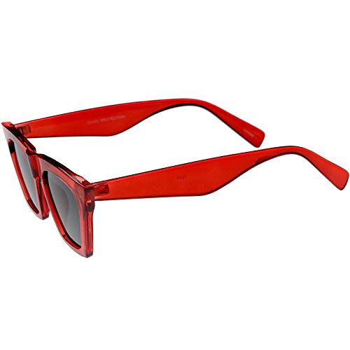 zeroUV Oversize Wide Arm Square Lens Exaggerated Cat Eye Sunglasses 51mm4