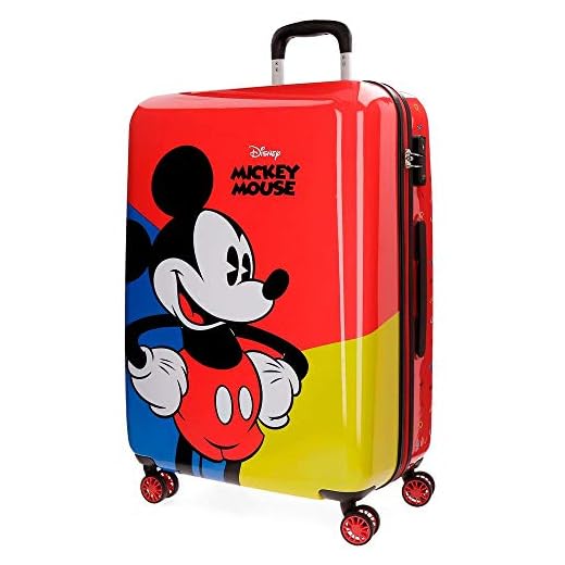 Disney Mickey Red Equipaje Infantil, 69 cm, 75 litros, Rojo