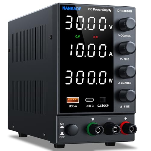 Fuente de Alimentación Regulable 30 V 10 A, Aimentación de Labora...