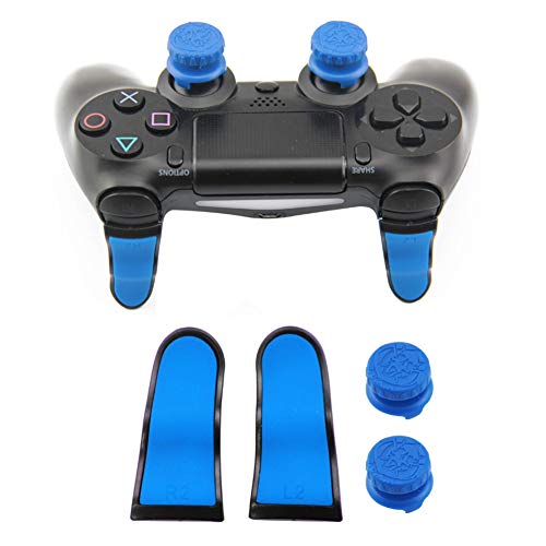 Forart 4pcs Silicone Thumbstick Grip Trigger Extenders Buttons for PS4