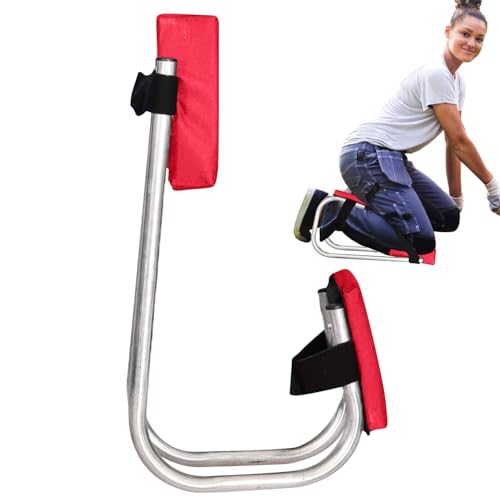 園芸用膝座椅子 ガーデニング用ニーシート 椅子 ニーシートニーリングニーブレースシート 草取り 農業チェア 作業椅子 跪き台 膝を守る椅子 草刈り道具 省力化膝サポートパッド ひざまずき保護具ストラップオン ガーデニング用品 膝を保護し 人間工学膝