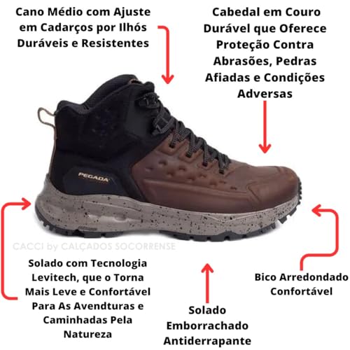 Bota Adventure Caminhada Trilha Conforto Pegada 150402