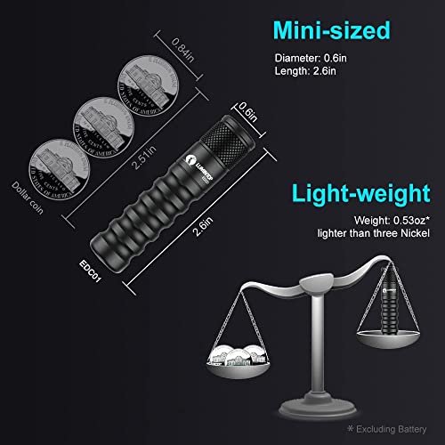 Taschenlampe Schlüsselanhänger Lumintop EDC01 Mini LED 120 Lumen