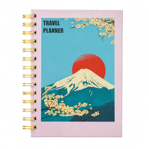Image of Travel Journal & Diary for 6 Trips - A5 Guided Trip Planner, Bucket List & Travel Memory Book (Mount Fuji)
