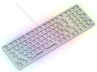 GLORIOUS Gaming GMMK 2 Full Size (96%) Barebones (Frame Only) - Mechanisches Gaming-Tastaturgrundgerüst, Fullsize (96%), Aluminium, individuell anpassbar, RGB - Amerikanische/ANSI-Belegung - Weiß