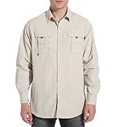 NOMINATE Mens Long Sleeve Fishing Shirts UPF 50+ UV Protection Sun Shirts Quick Drying Hiking Lig...