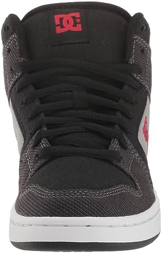 DC Men's Manteca 4 Zero Waste High Top Skate Shoe, Black/RED/Grey, 12 | Image 1