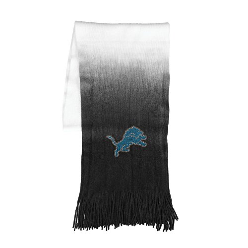Littlearth womens NFL Detroit Lions Dip Dye Scarf, Team Color, 76" x 11"