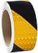 Nastro Riflettente Adesivo XFXIA Nastro Catarifrangente per Riflettori, Nastro Riflettente giallo nero, Marchio di Sicurezza per Auto Moto Bicicletta attività Notturna 5cm x 10m (Nero e Giallo)