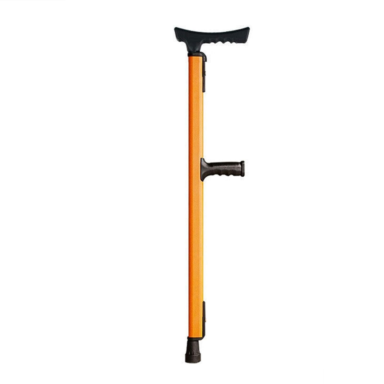 Muletas Para Antebrazo Aleación De Aluminio Muletas Ortopédicas Ayuda Para Fracturas Médicas Ancianos Bastón Ajustables Muletas Para Codos Soporte(Naranja,1Pcs)