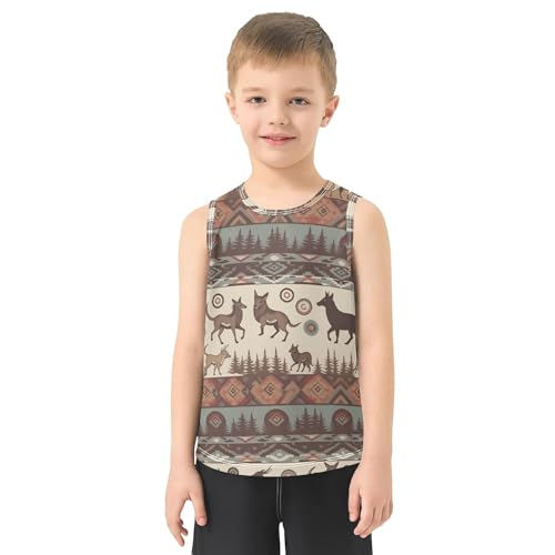 Boys Performance Tank Top Quick Dry Kids Boy Sleeveless Vest Beach Casual Clothes2
