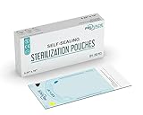 PRUVADE Sterilization Pouches - 200 Pack 5.25' x 11” Sterilizer Bags for Dental Offices -...