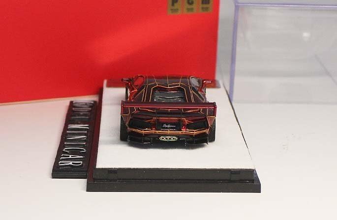 Amazon | △Metallic Red！全開閉！PGM 1/64 ランボルギーニ LP700