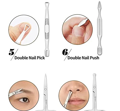 Obcinacz do paznokci, narzędzia do pedicure, 23 zestawy do manicure, kompletny zestaw do rozciągania paznokci, akcesoria do manicura