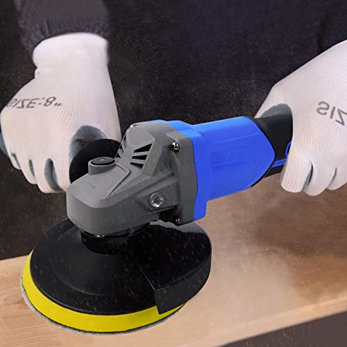 Winkelschleifer, 6000mAh Akku-Winkelschleifer, 10000 RPM, Winkelschleifer 115 mm, mit Zusatzgriff und Scheiben, ideal für Tischler, Bauherren, zum Entkalken, Polieren, Schleifen – Bild 7