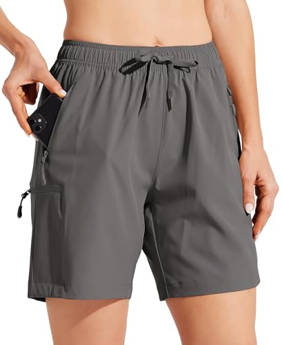 Willit Damen Wanderhose Sommer Cargohose schnelltrocknend Wandern Kurz...