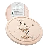 KIDSMOOD - Individuelles Frühstücksbrettchen Kinder Holz, Hier Krümelt Brettchen personalisiert...