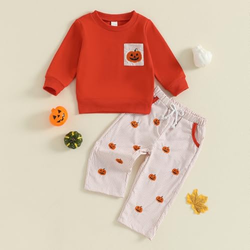Toddler Baby Boy Thanksgiving Outfit Turkey Sweatshirt Long Sleeve T Shirt Plaid Pants Set Infant Thanksgiving Clothes3