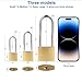 QBXMY7 2 Pcs Padlock with Keys, 6.4 Inch Long Keyed Padlocks, Shackle Pad Lock with Keys, Lock and Key Set for Outdoor Fence Storage Unit Toolbox Shed Gym Locker Padlocks with Key
