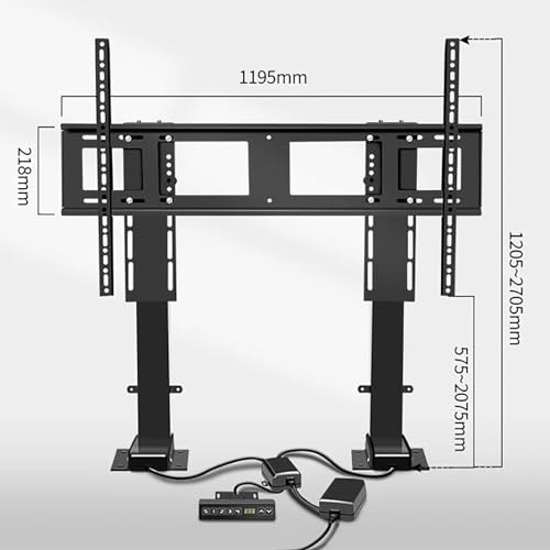 Soporte eléctrico para TV de pie ajustable con control remoto miniatura 2