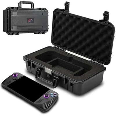 Carrying Bag Case for ROG ALLY, Hard Professional Waterproof ROG ALLY X Carrying Case for ROG, Controllers, Small Docking Station& Other Accessories AC Charger Storage Case, Large Capacity
