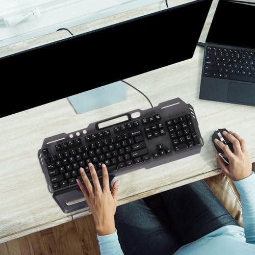 Clavier de jeu filaire noir USB iplusmile pour PC de bureau fixe - 6