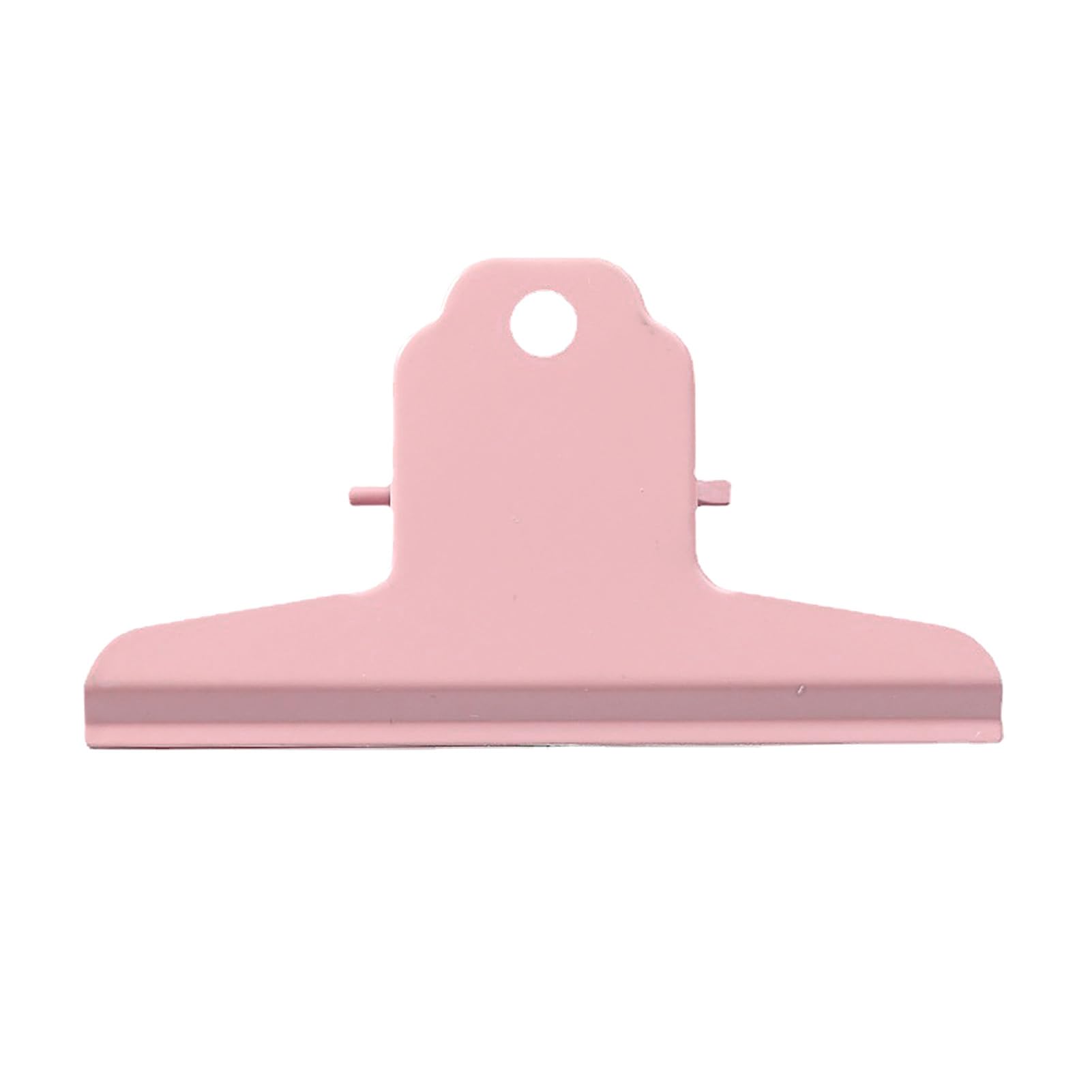 4 Inch Large Bull Paper Clips, Hangable Metal Hinge Clip File Clamps Money Binder Clip Clamps for Home Office School(Pink)